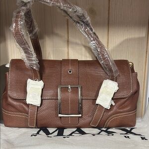 # 44 NWT Maxx New York Brown Leather Shoulder Bag